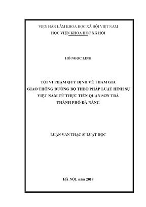 Tội Vi Phạm Quy Định Giao Thông Đường Bộ Tại Quận Sơn