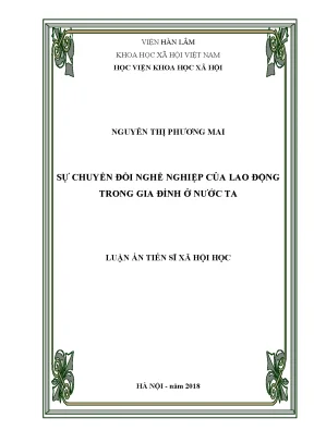 Sự Chuyển Đổi Nghề Nghiệp Của Lao Động Trong Gia Đình Ở
