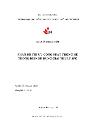 Tối Ưu Phân Bố Công Suất Trong Hệ Thống Điện Sử Dụng