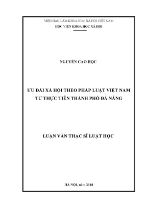 Ưu Đãi Xã Hội Theo Pháp Luật Việt Nam: Thực Tiễn Tại Đà Nẵng