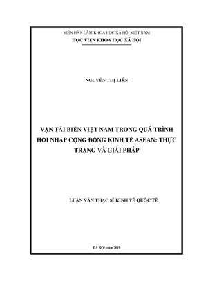 Giải pháp phát triển vận tải biển Việt Nam trong hội