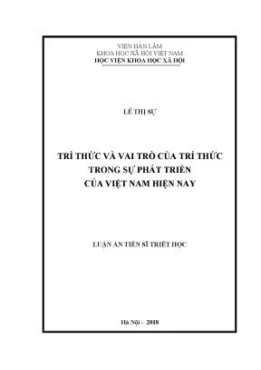 Vai trò của trí thức trong sự phát triển của Việt Nam 