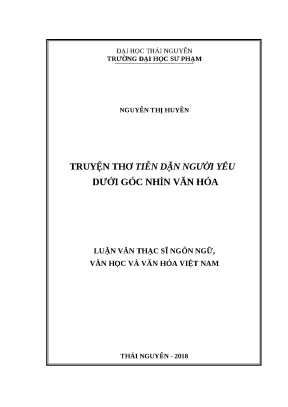 Nghiên Cứu Truyện Thơ Tiễn Dặn Người Yêu Dưới Góc Nhìn