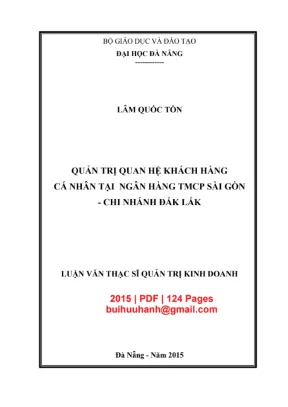 Luận văn CRM khách hàng cá nhân tại SCB Đắk Lắk (PDF)