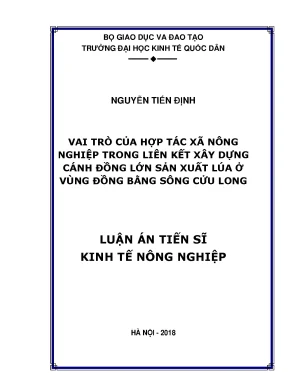 Vai Trò Của Hợp Tác Xã Nông Nghiệp Trong Liên Kết Xây