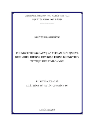 Chứng Cứ Trong Vụ Án Vi Phạm Quy Định Về Giao Thông