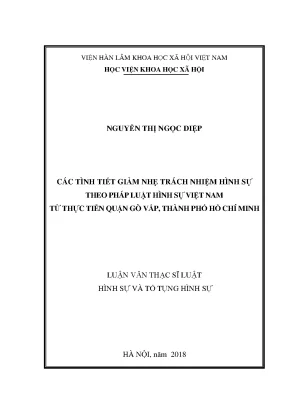 Tình Tiết Giảm Nhẹ Trách Nhiệm Hình Sự Theo Pháp Luật