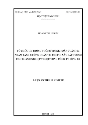 Tăng cường quản trị chi phí xây lắp qua hệ thống thông
