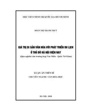 Giá trị di sản văn hóa Văn Miếu - Quốc Tử Giám và phát