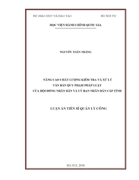 Nâng cao chất lượng kiểm tra và xử lý văn bản quy phạm