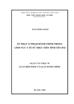 Xử Phạt Vi Phạm Hành Chính Trong Lĩnh Vực Y Tế Tại Tỉnh