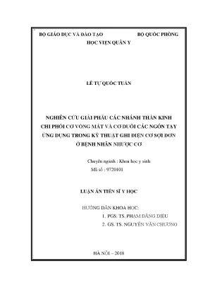 Nghiên Cứu Giải Phẫu Thần Kinh Ứng Dụng Trong Kỹ Thuật 