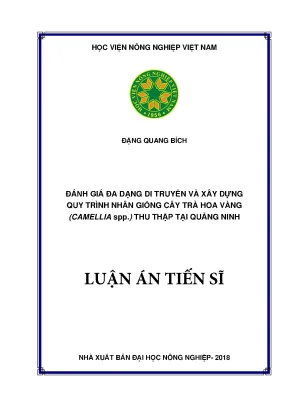 Đánh Giá Đa Dạng Di Truyền và Quy Trình Nhân Giống Cây
