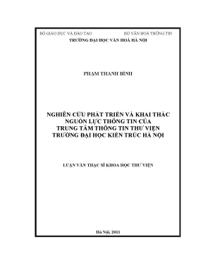 Phát Triển và Khai Thác Nguồn Lực Thông Tin Tại Trung