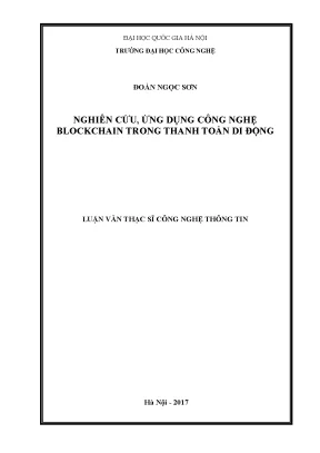 Nghiên Cứu Ứng Dụng Công Nghệ Blockchain Trong Thanh