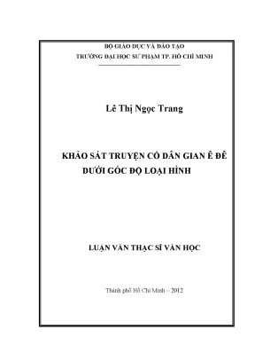 Khảo Sát Truyện Cổ Dân Gian Ê Đê: Phân Loại và Đặc Trưng