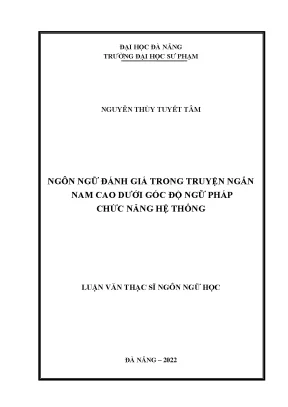 Ngôn Ngữ Đánh Giá Trong Truyện Ngắn Nam Cao: Phân Tích