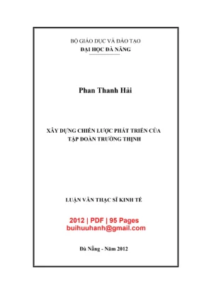 Luận văn chiến lược phát triển Tập đoàn Trường Thịnh [PDF]