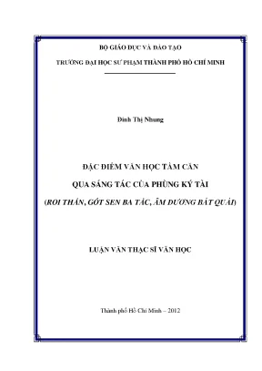 Khám Phá Đặc Điểm Văn Học Tầm Căn Qua Tác Phẩm Của Phùng