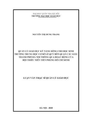 Giáo Dục Kỹ Năng Sống Cho Học Sinh Trung Học Cơ Sở Qua