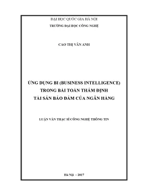 Ứng Dụng Business Intelligence Trong Thẩm Định Tài Sản