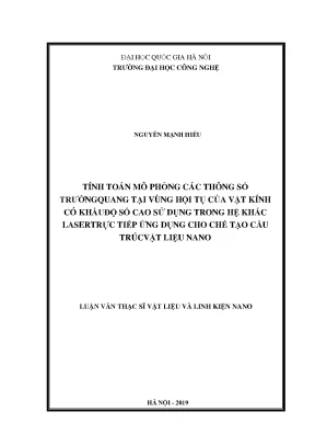 Mô Phỏng Thông Số Trường Quang Trong Khắc Laser Trực Tiếp