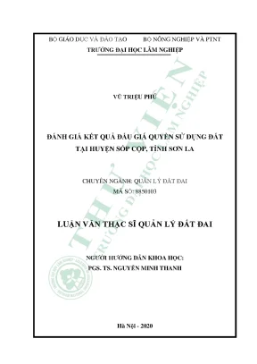 Đánh Giá Công Tác Đấu Giá Quyền Sử Dụng Đất Tại Huyện