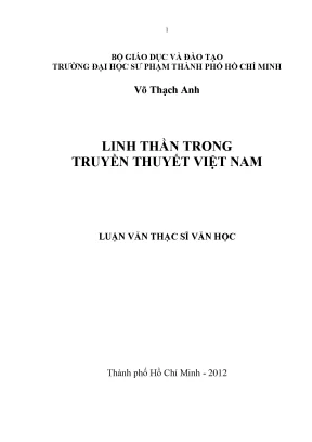 Linh Thần Trong Truyền Thuyết Việt Nam: Nghiên Cứu và