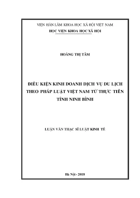 Điều Kiện Kinh Doanh Dịch Vụ Du Lịch Tại Ninh Bình: Pháp