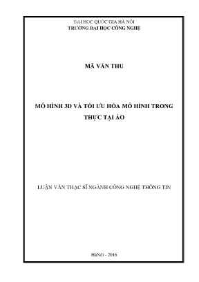 Mô Hình 3D và Tối Ưu Hóa Trong Thực Tại Ảo: Nghiên Cứu
