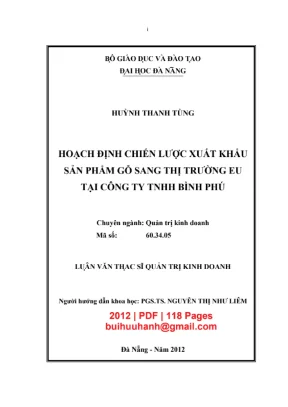 Chiến lược xuất khẩu gỗ sang EU tại Bình Phú