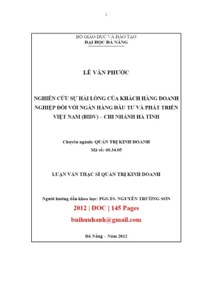 Luận văn hiệu quả SXKD khu vực FDI tại Việt Nam 2008-2016