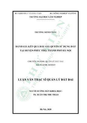 Đánh Giá Kết Quả Đấu Giá Quyền Sử Dụng Đất Tại Huyện
