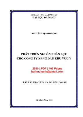 Luận văn: Phát triển nguồn nhân lực công ty xăng dầu