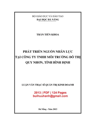 Luận văn phát triển nguồn nhân lực tại công ty MTĐT Quy Nhơn