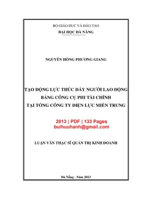 Tạo Động lực Phi Tài chính cho Người lao động tại EVNCPC