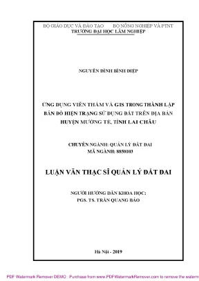 Ứng Dụng Viễn Thám và GIS Trong Lập Bản Đồ Sử Dụng Đất