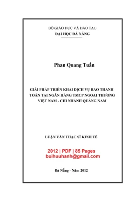 Giải pháp dịch vụ bao thanh toán tại Vietcombank Quảng Nam