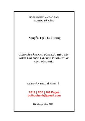 Luận văn: Giải pháp nâng cao động lực người lao động