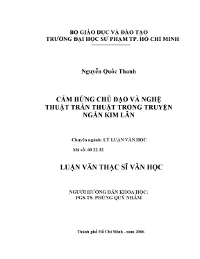 Cảm Hứng Chủ Đạo và Nghệ Thuật Trần Thuật Trong Truyện