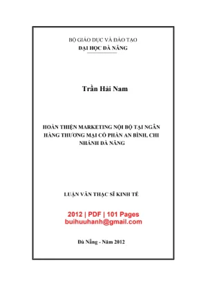 Luận văn marketing nội bộ tại Ngân hàng An Bình Đà Nẵng