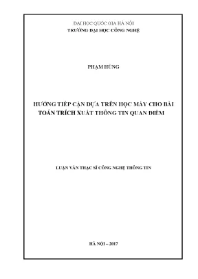 Hướng Dẫn Trích Xuất Thông Tin Quan Điểm Bằng Học Máy