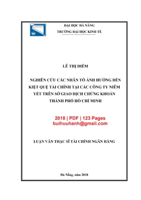 Các nhân tố ảnh hưởng đến kiệt quệ tài chính tại công ty
