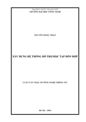 Xây Dựng Hệ Thống Hỗ Trợ Học Tập Hỗn Hợp Trong Công Nghệ