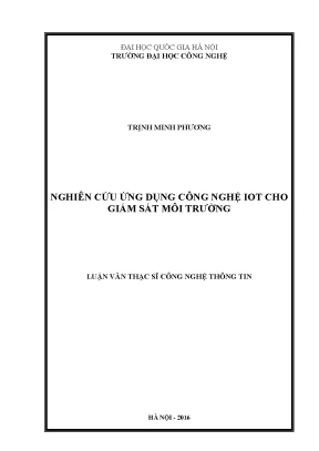 Nghiên Cứu Ứng Dụng Công Nghệ IoT Trong Giám Sát Môi Trường