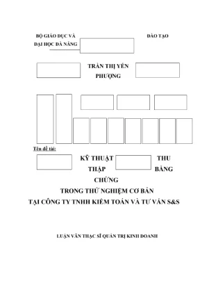 Luận văn: Thu thập bằng chứng trong thử nghiệm cơ bản