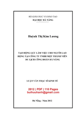 Tạo động lực làm việc cho nhân viên [Luận văn ThS]
