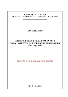 Nghiên Cứu Sinh Kế và Quản Lý Rừng tại Bản Sái Lương, 