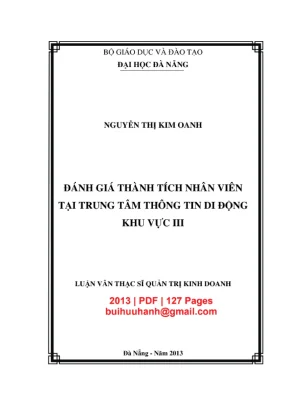Đánh giá Thành tích Nhân viên tại Trung tâm Thông tin Di