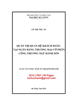 Quản trị Quan hệ Khách hàng: VietinBank Ngũ Hành Sơn